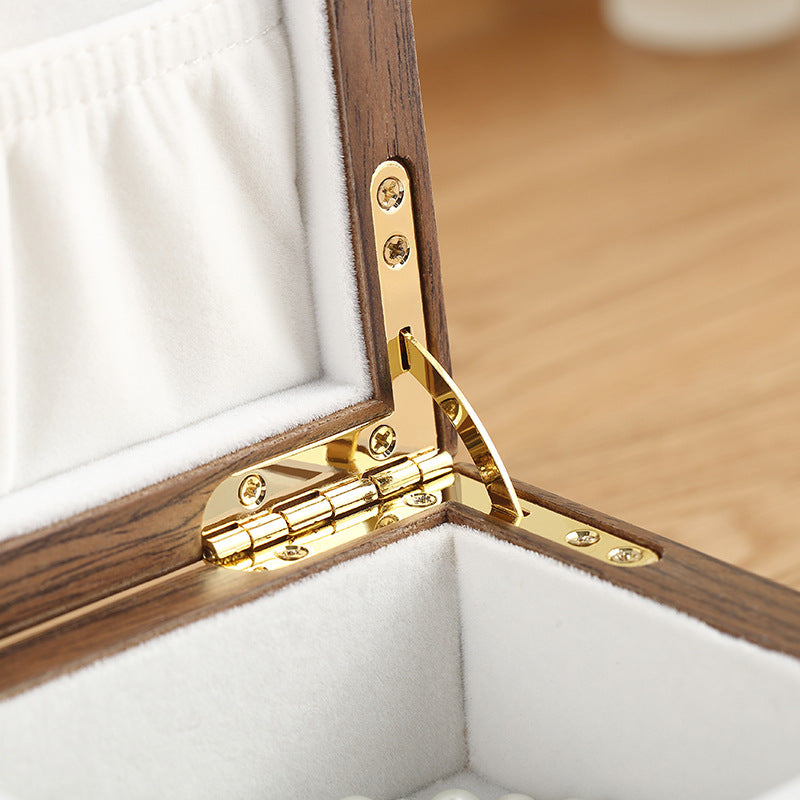 Necklace Jewellery With Lock Solid Wood Hand
