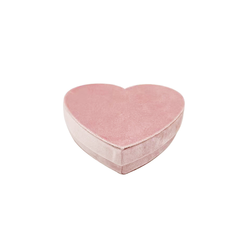 Velvet Heart-shaped Jewellery Box