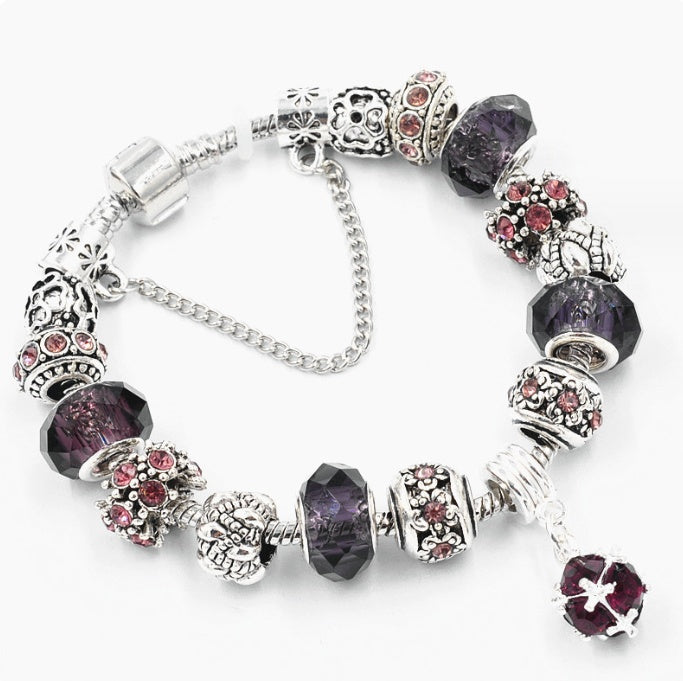 Crystal Beads Bracelets & Bangles Snake Chain